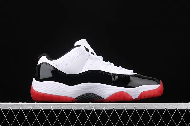 All Categories Air Jordan Jordan Series Basketball Shoes Air Jordan 11 Pure Original Version Air Jordan 11 Retro Low AJ11 Joe 11 Patent Leather Black Red Low Top Real Standard Real Carbon AV2187-160